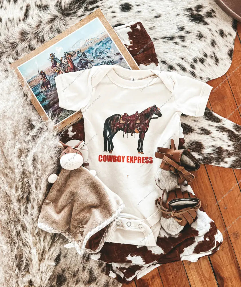 Cowboy Express Jack Design (Youth Onesie/Tee)(cream)