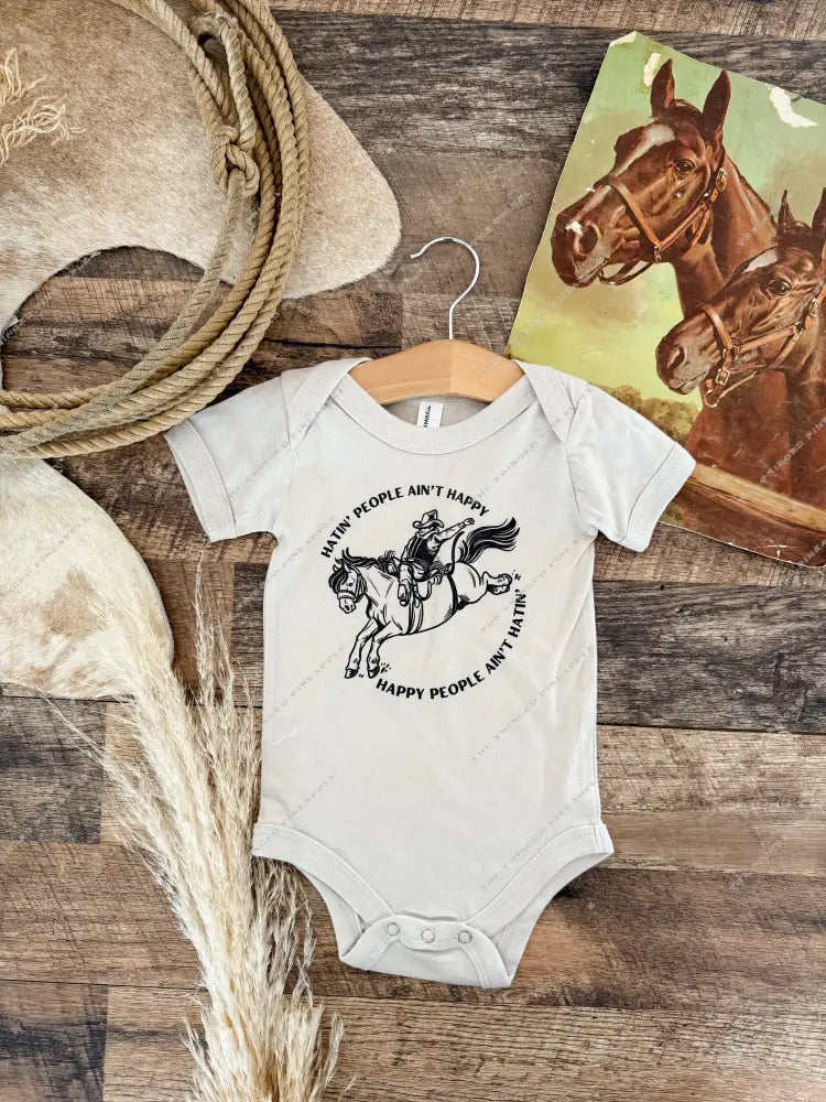 Cowboy Truth- Western Graphic Onesie (Infant)(Ash)