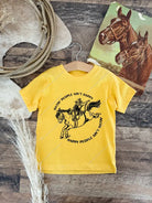 Cowboy Truth-Western Graphic Tee (Toddler/Youth)(Yellow)
