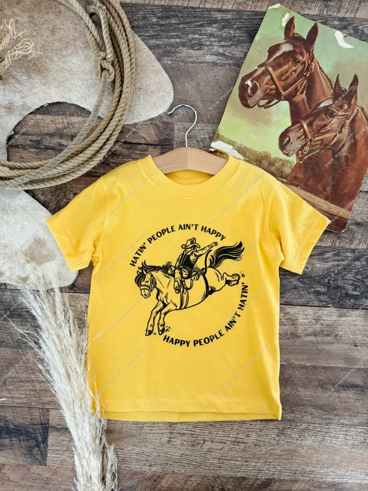 Cowboy Truth-Western Graphic Tee (Toddler/Youth)(Yellow)