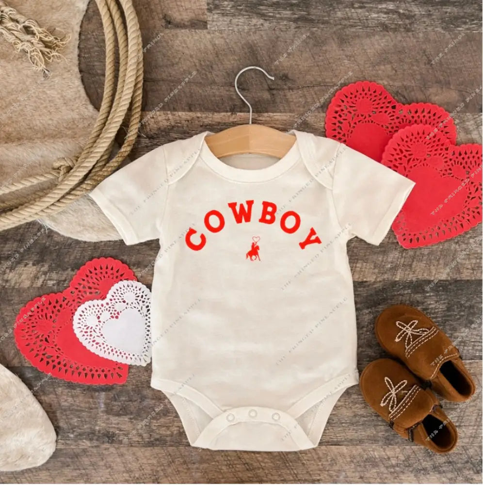 Cowboy Valentines (Onesie/Youth Tee)(cream)