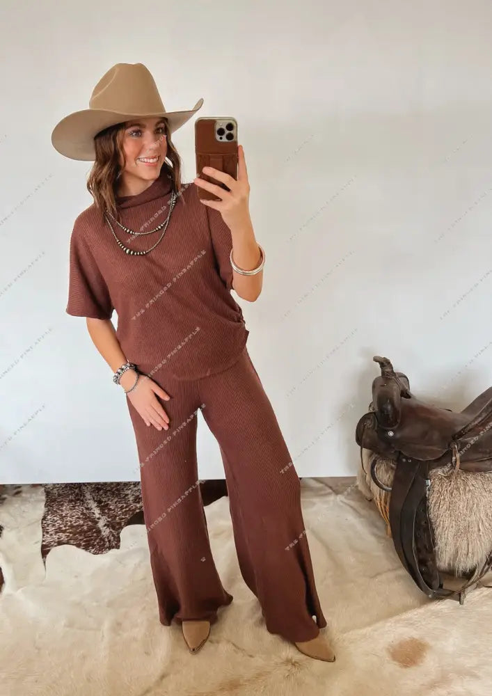 Cowgirl Casual Lounge Set (Brown)
