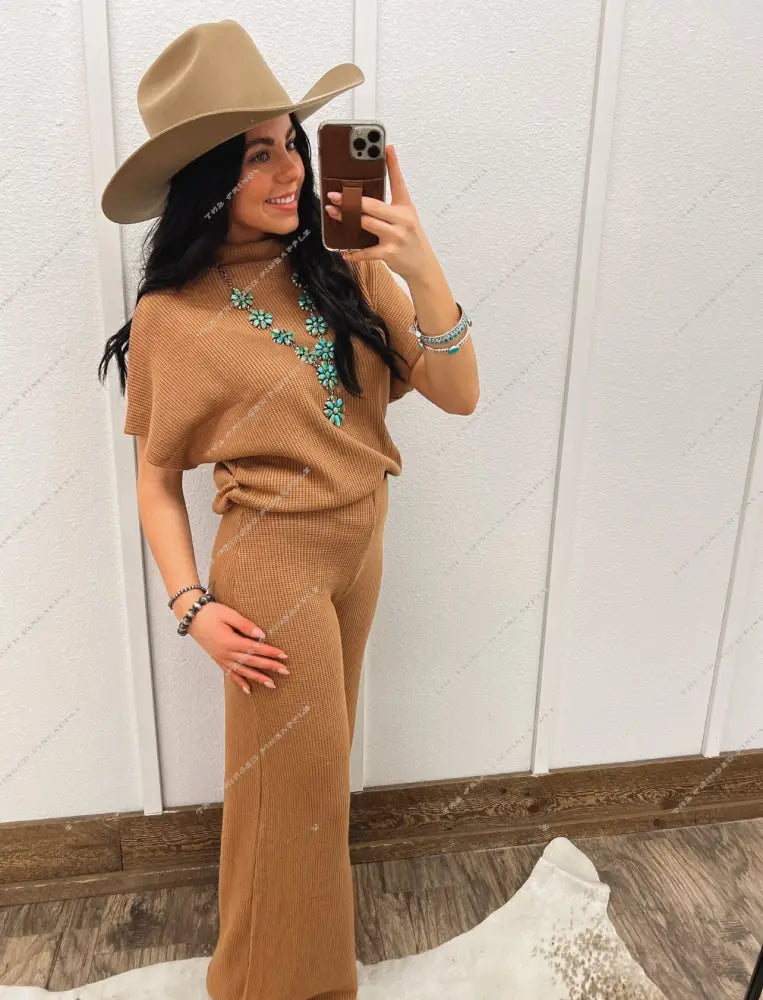 Cowgirl Casual Lounge Set (Camel)