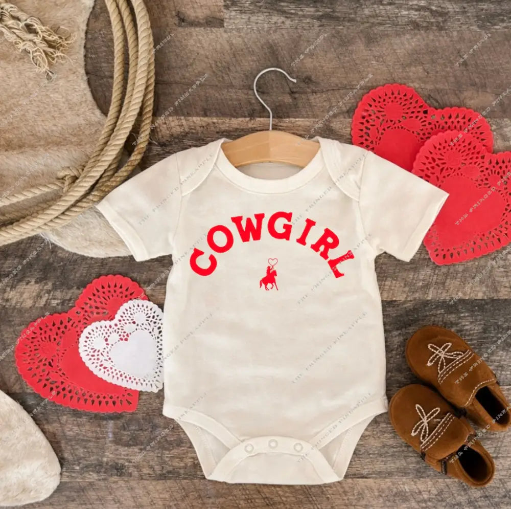 Cowgirl Valentines (Onesie/Youth Tee)(cream)