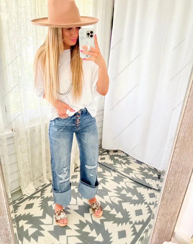 Denim Darlin Ultra High Rise 90’s Flare(MV5)