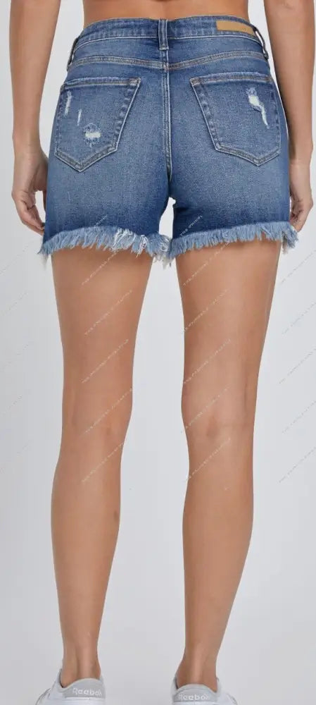 Denim Fray Babe Shorts(DKD)