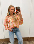 Desert Cactus Sheer Blouse