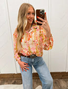 Desert Cactus Sheer Blouse