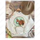 Easter Horse Design Tee Or Sweatshirt(Cream)Adult
