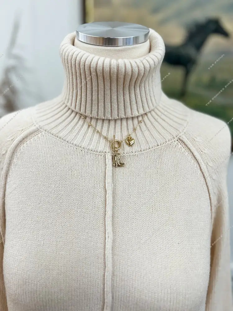 Golden Cowgirl Charm Necklace