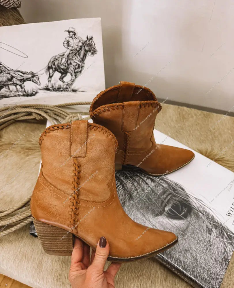 Gone Country Western Bootie (Taupe)