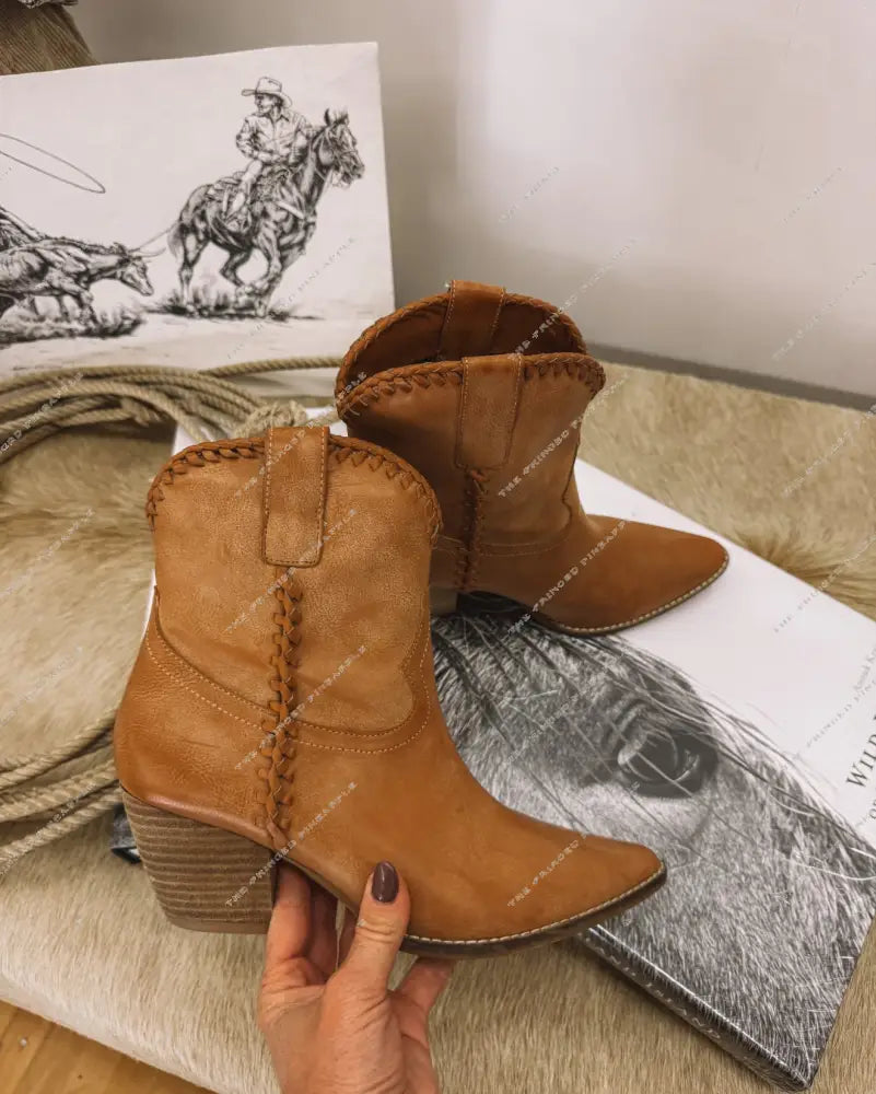 Gone Country Western Bootie (Taupe)