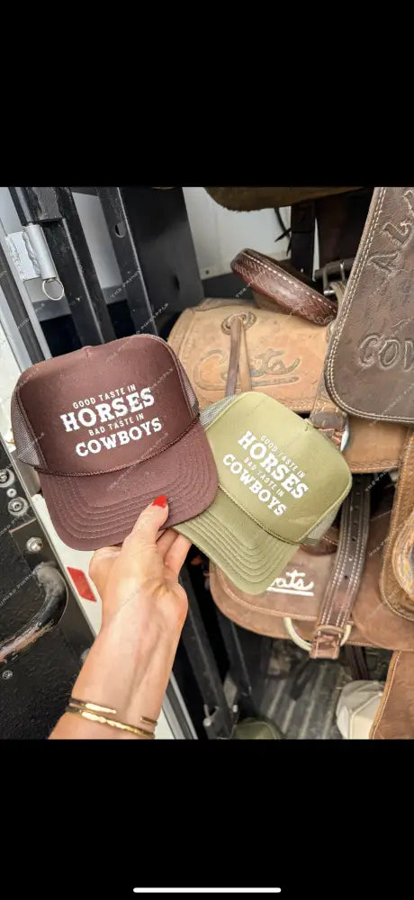 Good Taste In Horses Trucker Hat (Adult)