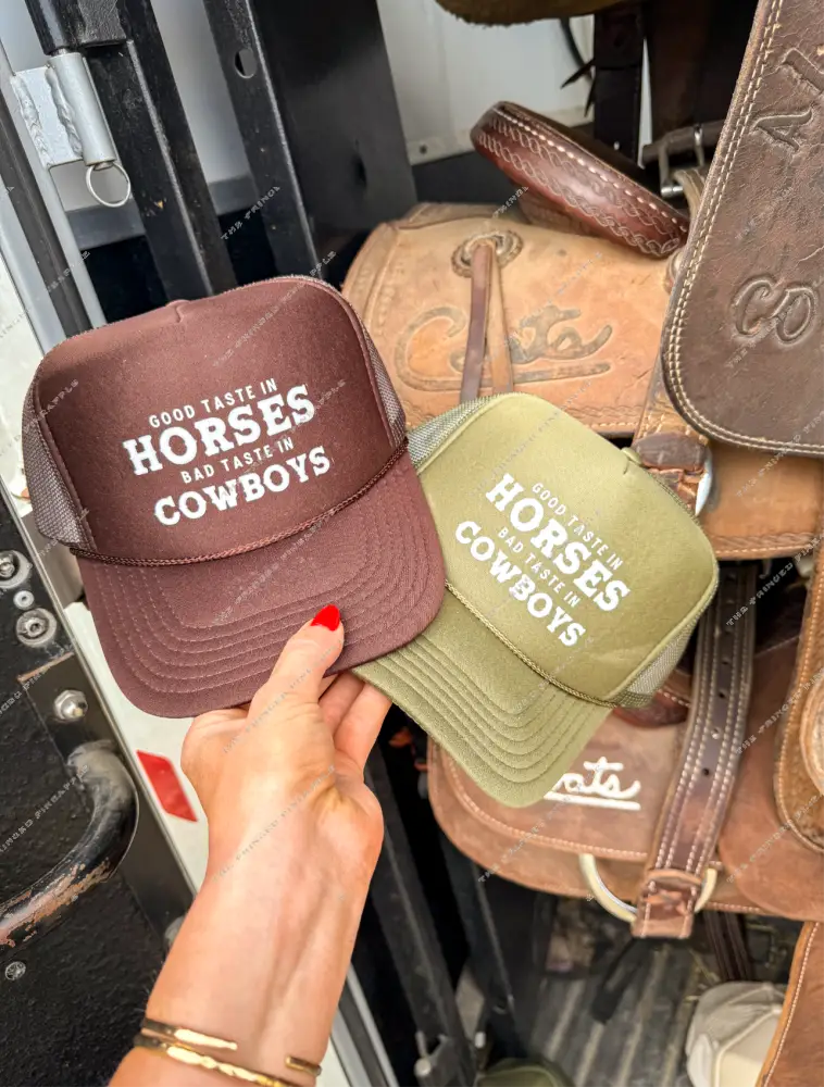 Good Taste In Horses Trucker Hat (Adult)