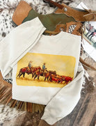 Ground Crew Sweatshirt or Tee(light taupe)front/back