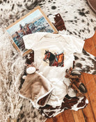 Head Strong Ranchin Design (Youth Onesie/Tee)(cream)