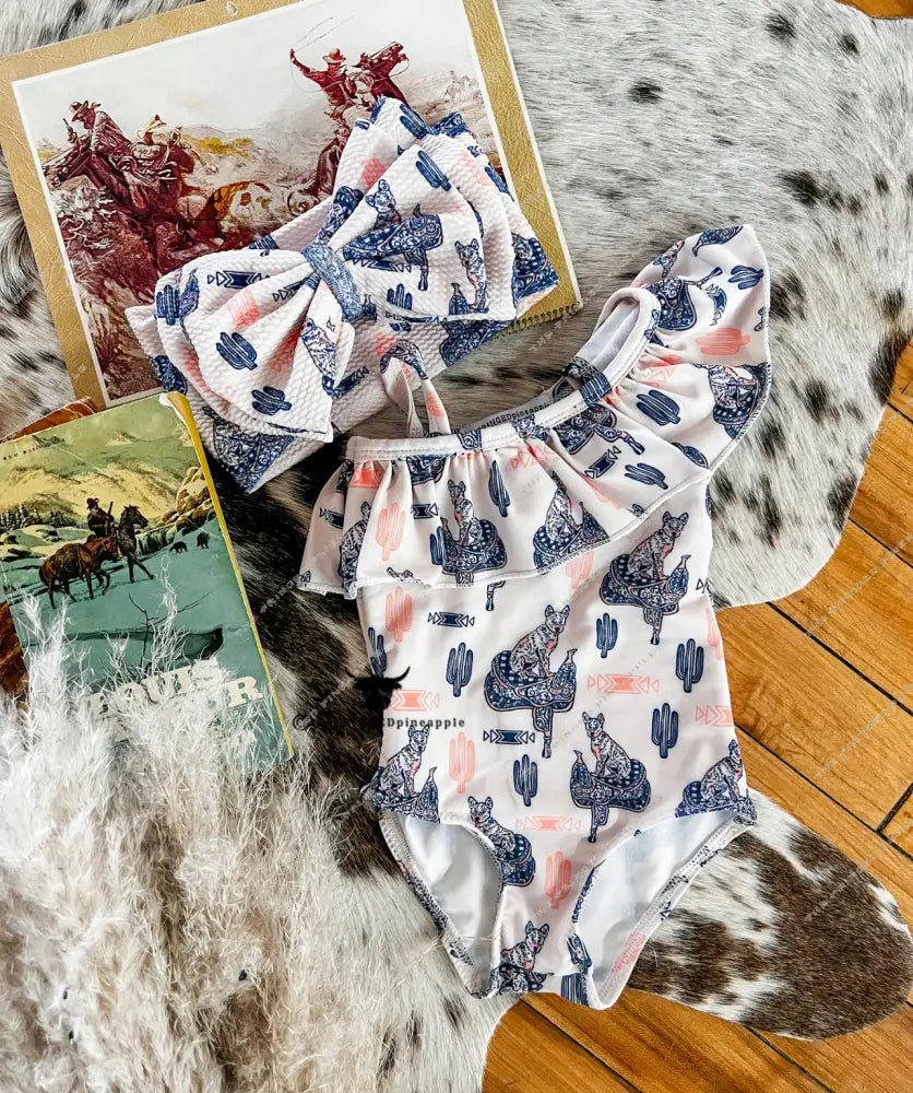 Heeler Ways Single Ruffle Swimsuit