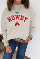 Howdy Bronc Western Oversized Sweatshirt