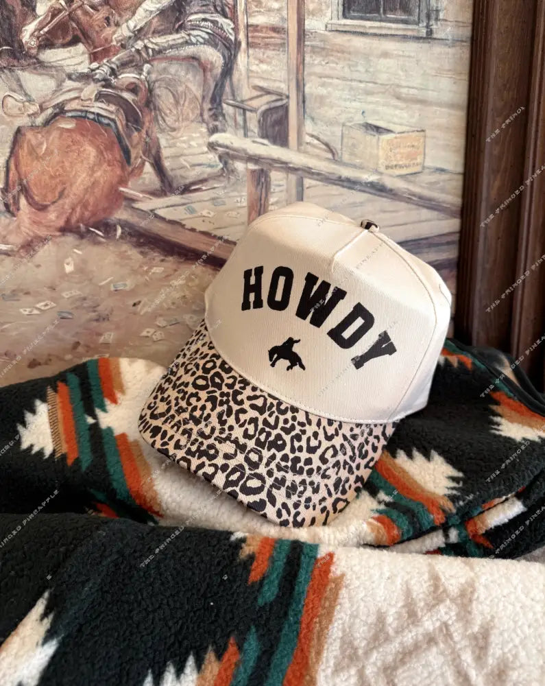 Howdy Trucker Hat (Leopard)