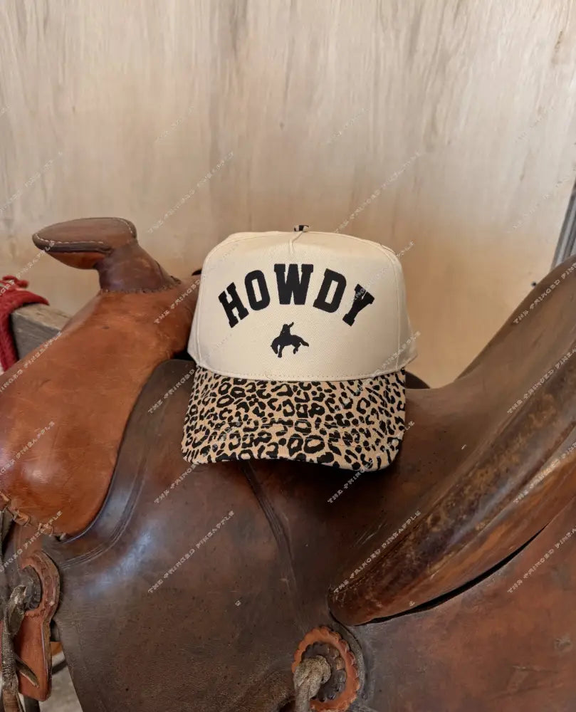 Howdy Trucker Hat (Leopard)