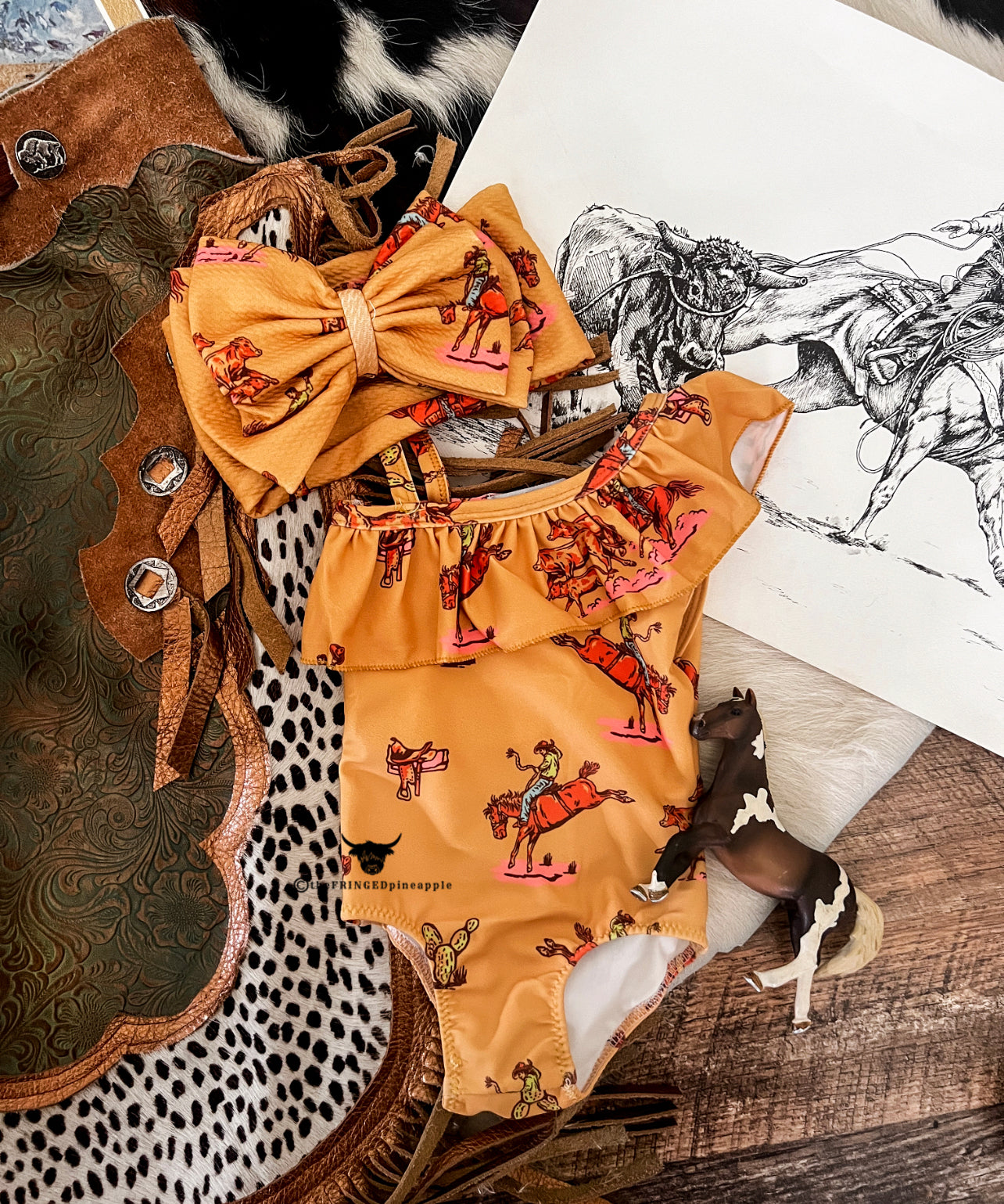 Cowboy Chaser Swimsuit (Minis)(TFP Exclusive)