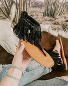 Fringe Is Life Sandals (black) 2.0