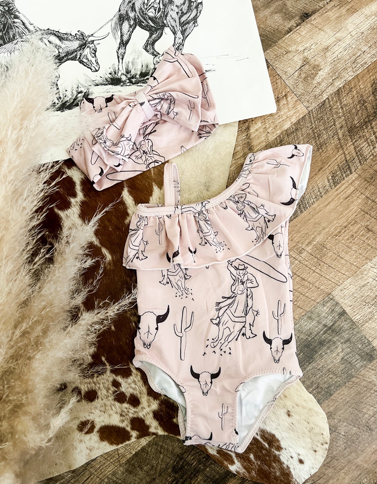 BullSkull Roper Swimsuit & Bow