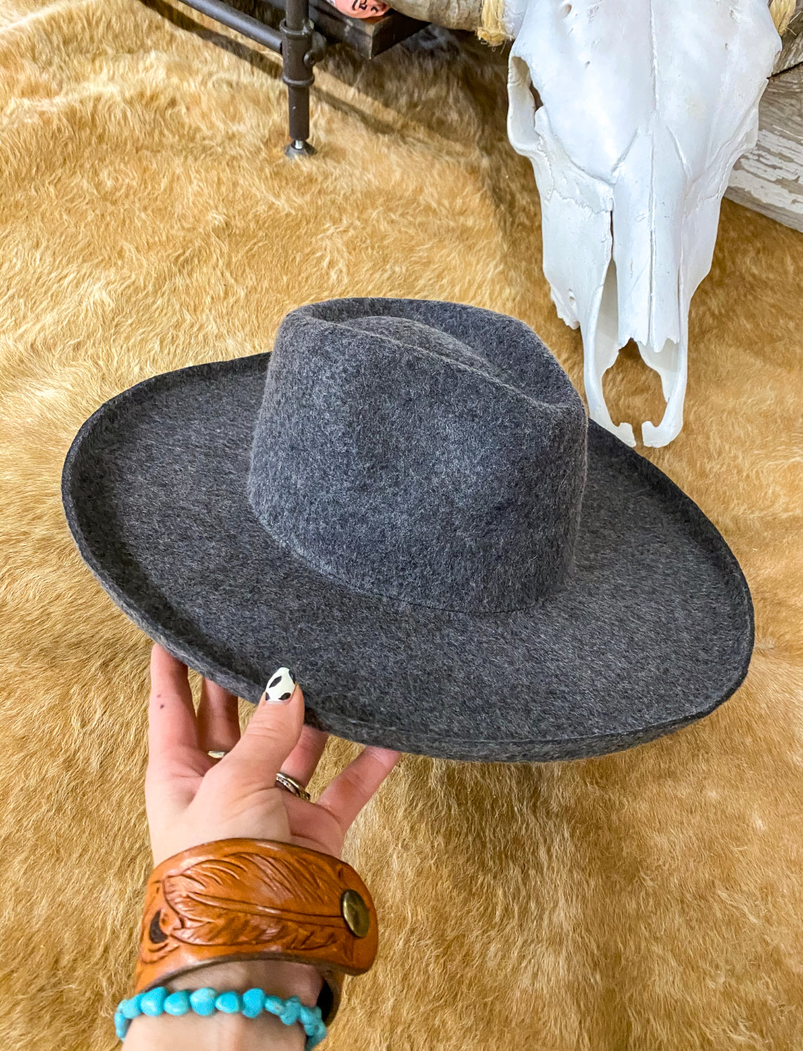 Rebel Child Hat (Heathered Charcoal)