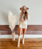 Vintage Cowgirl Skirt(Cream)