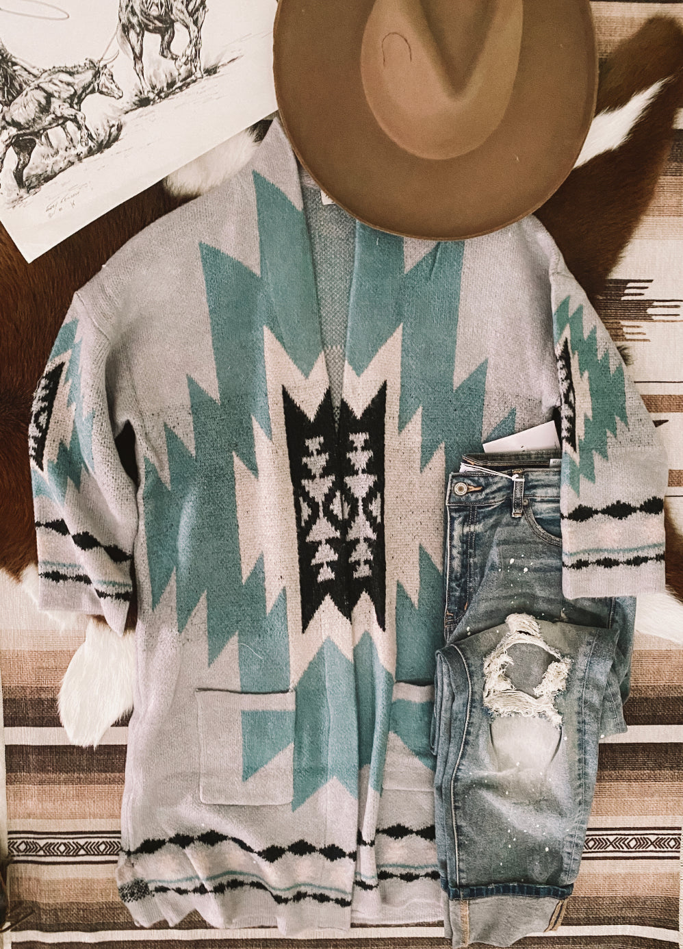 Wild Horses Cardigan (blue)