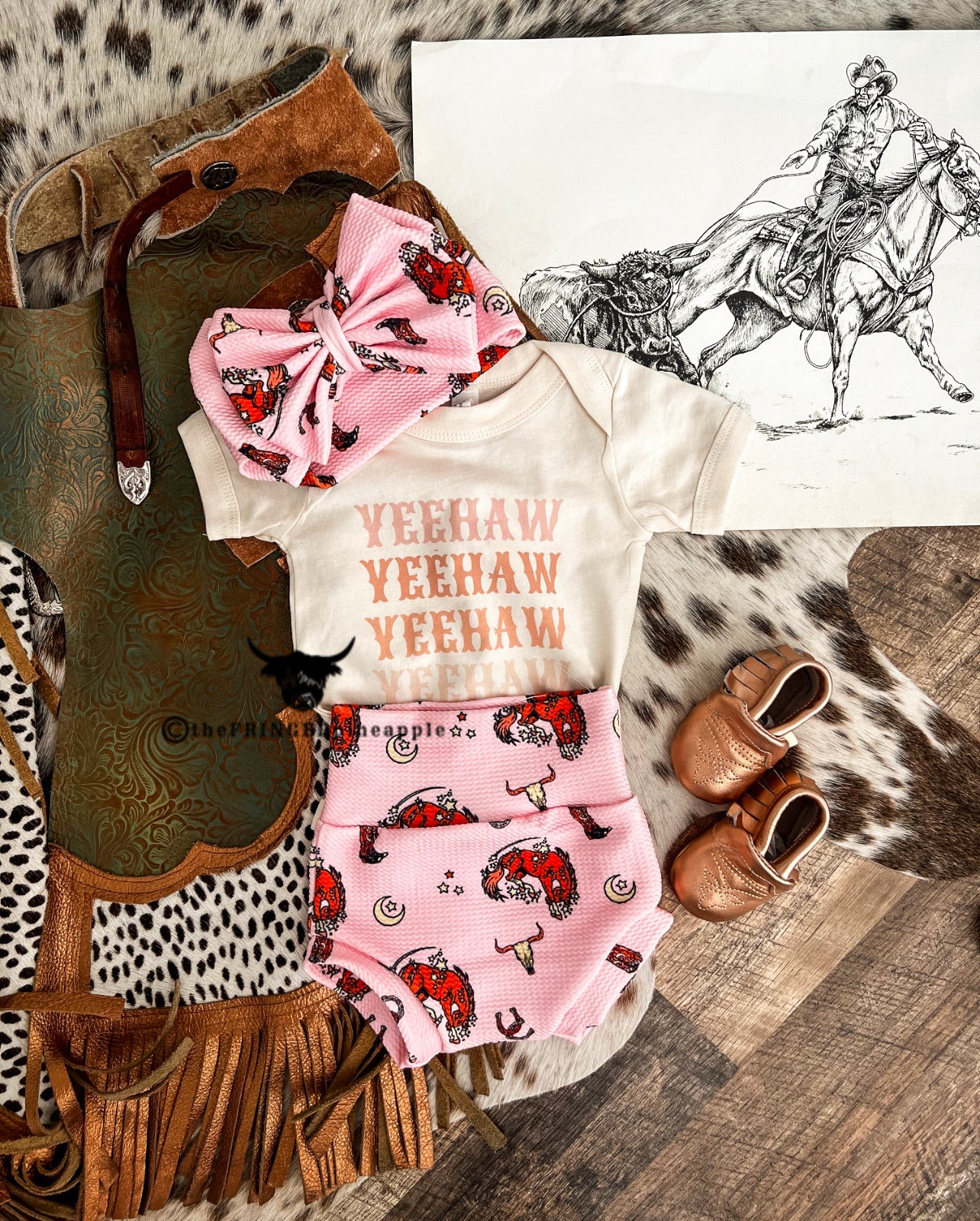 Buckin Pony Bummie & Bow