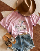 Broncy Donkey TEE(Stone Purple)