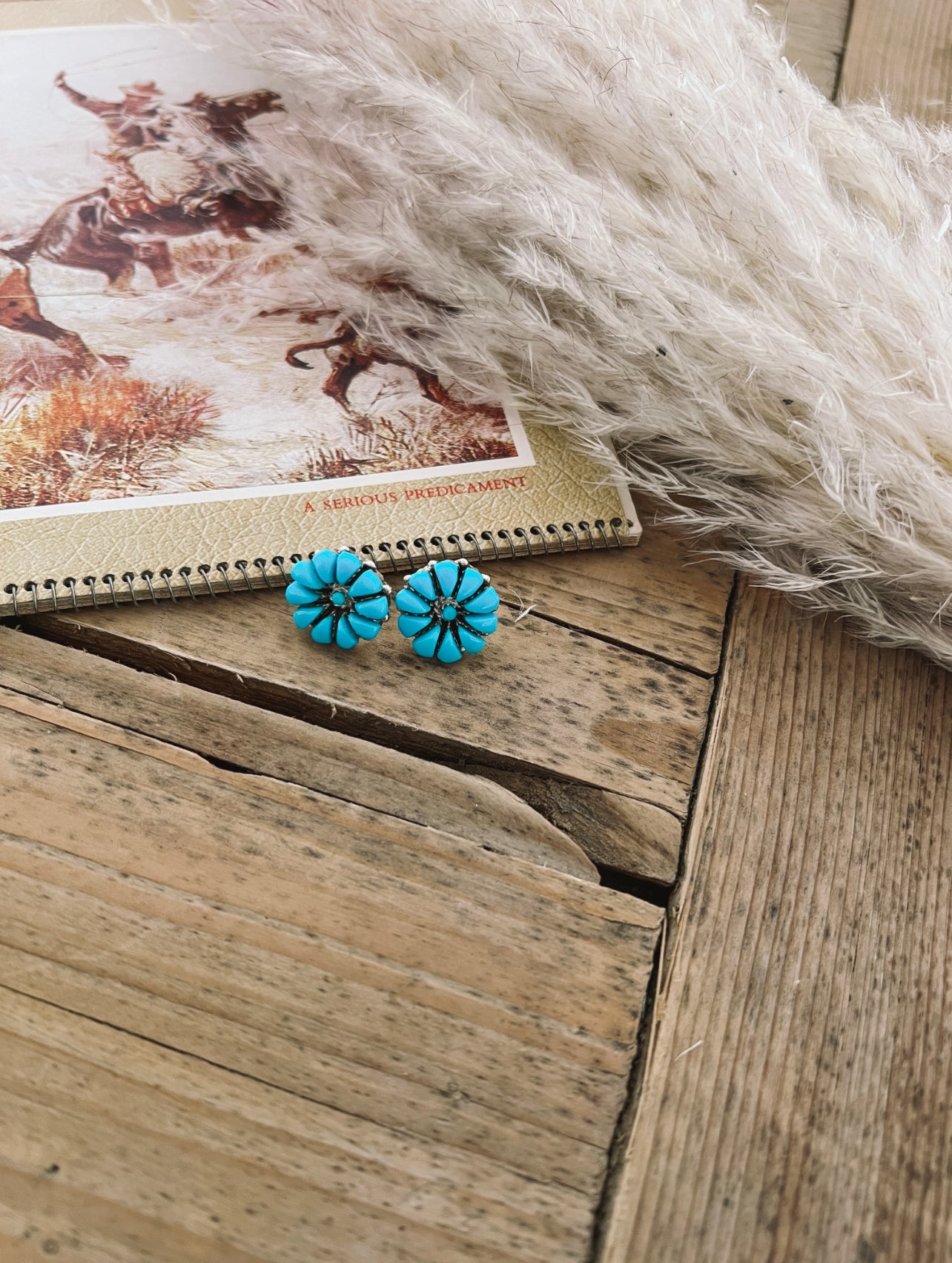 She’s A Dime Cluster Turquoise Studs