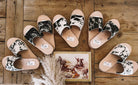 Cowhide Slides (Salt & Pepper)