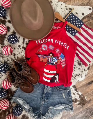 Western 4th Of July - Freedom Fighter Rodeo Clown (red)