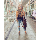 Denim Darlin Distressed Splatter Jeans