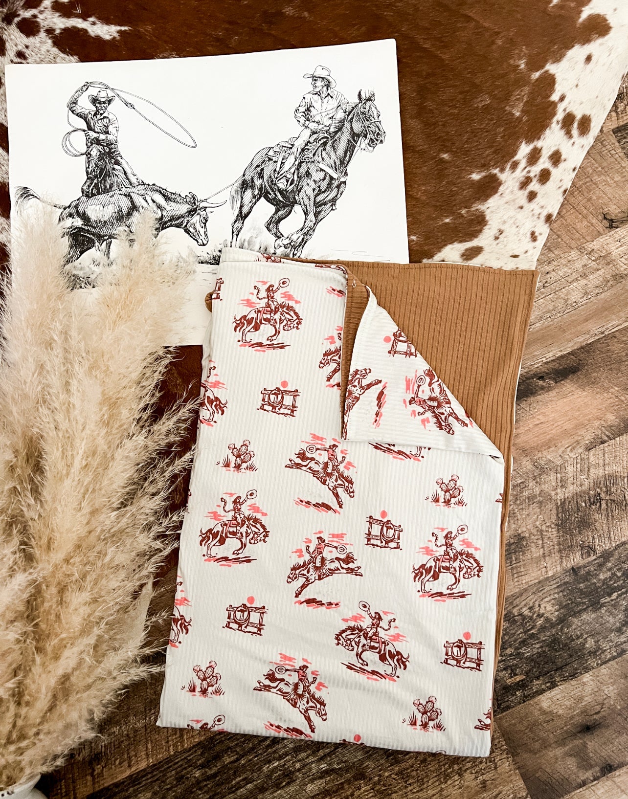 The Sunset Cowgirl Blanket