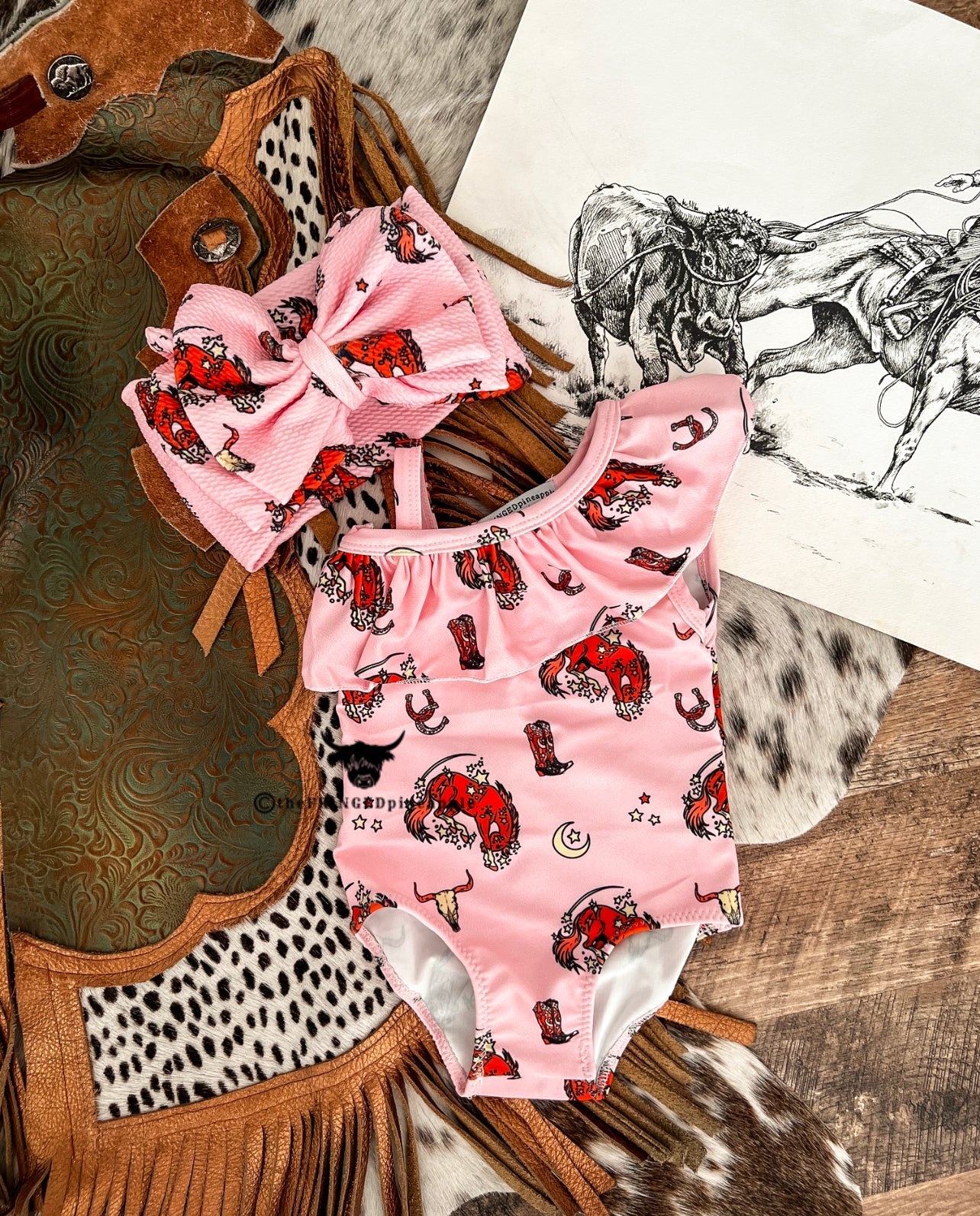 Buckin Pony Swimsuit (Minis)