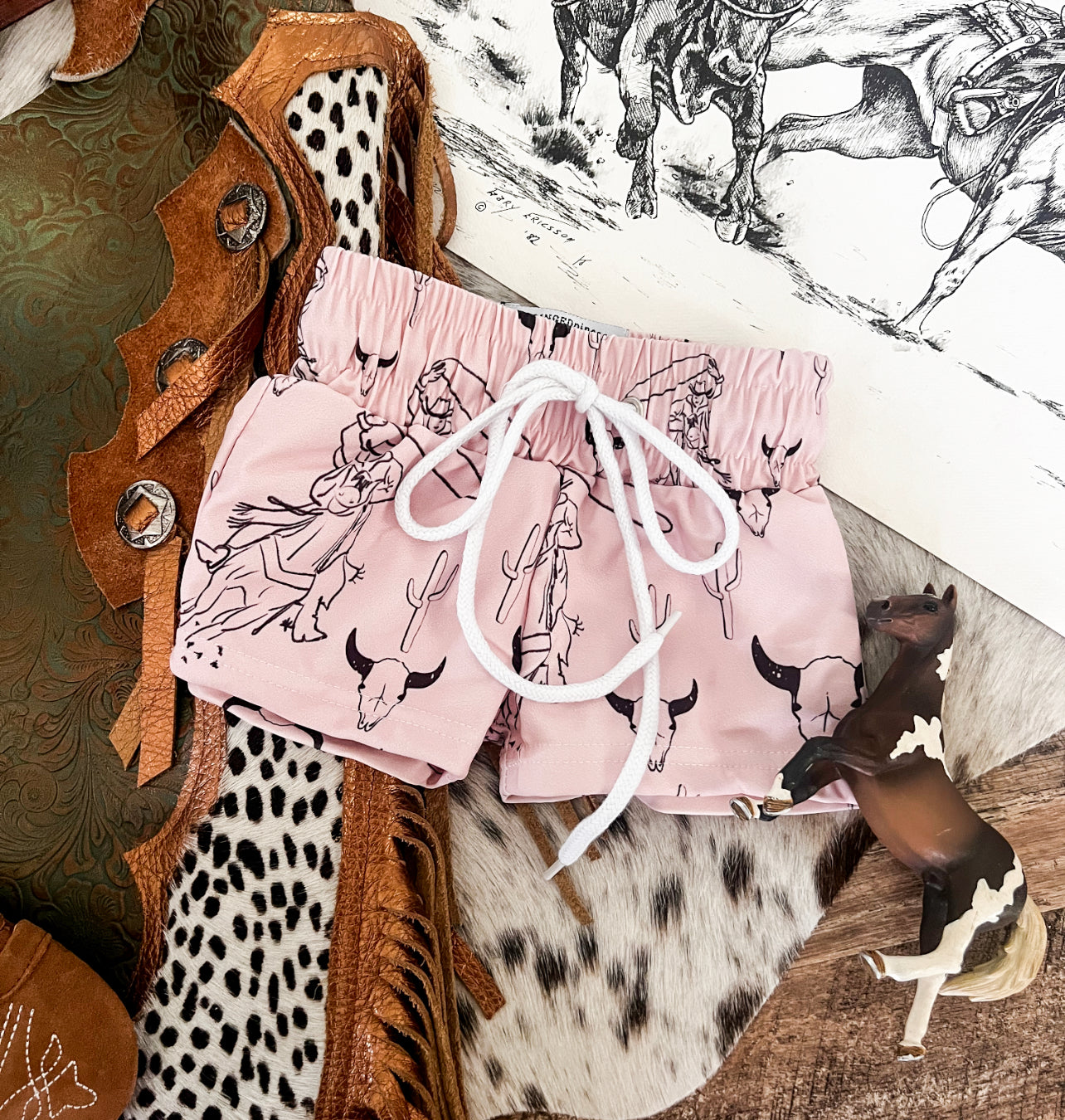 Cowboy Chasers Swim Trunks(little kid)