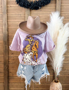 Purple Halloween Breakway Witch Tee (purple stone)