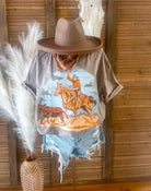 The Calf Roper Tee (Adult)(Mocha)
