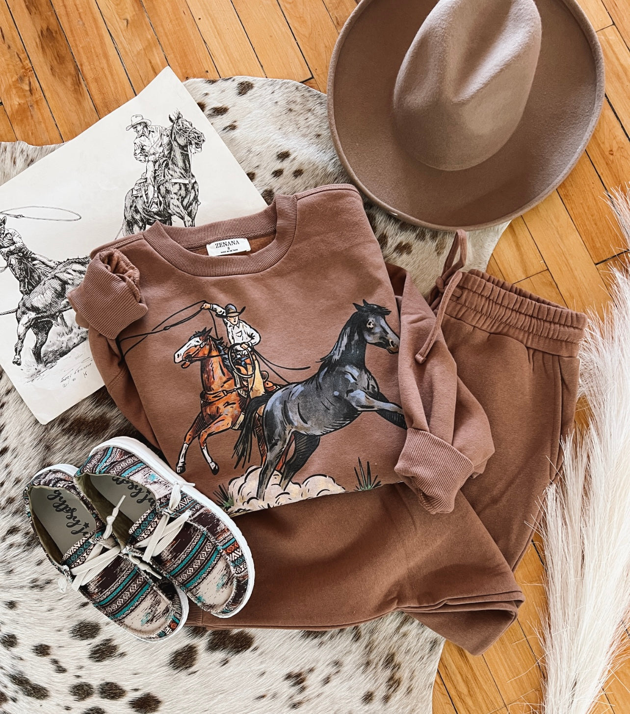 Cody Wild Horse Set(Cocoa)