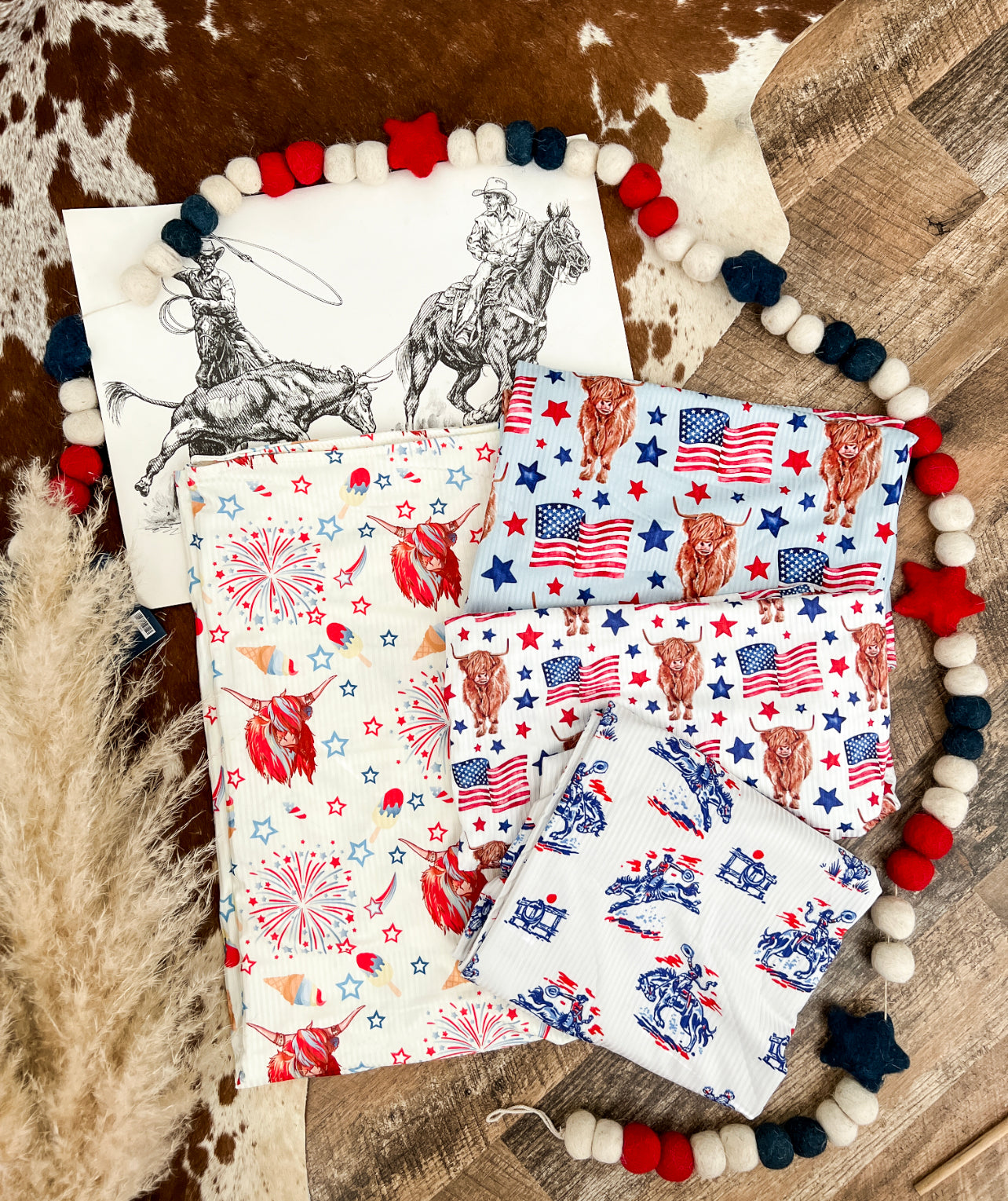 MAKE IT WESTERN USA Blanket