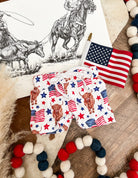 Flag Highland Shorts(white-little kid)(final sale) O-3m (4xs)