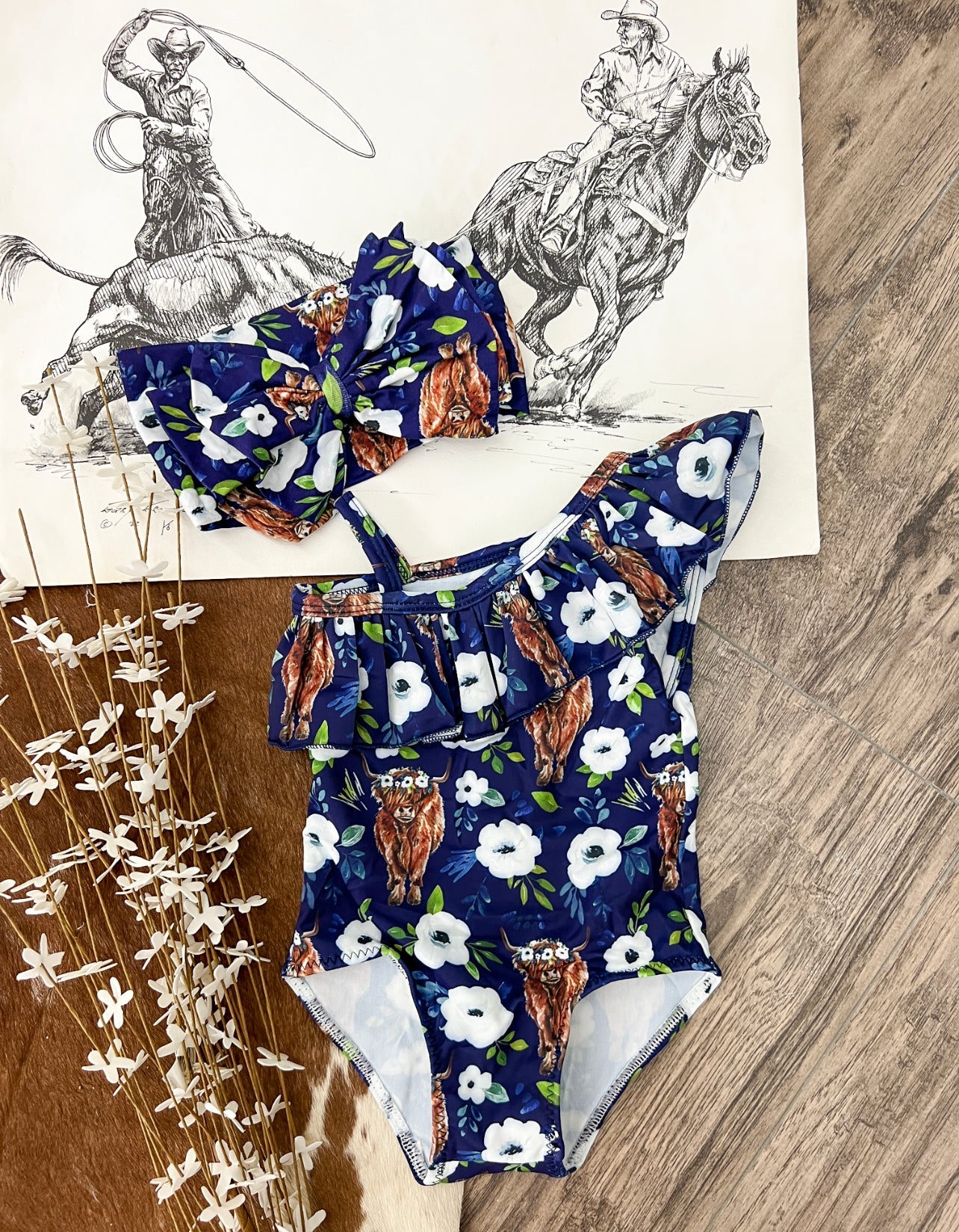 Navy Darlin Highlander Swimsuit