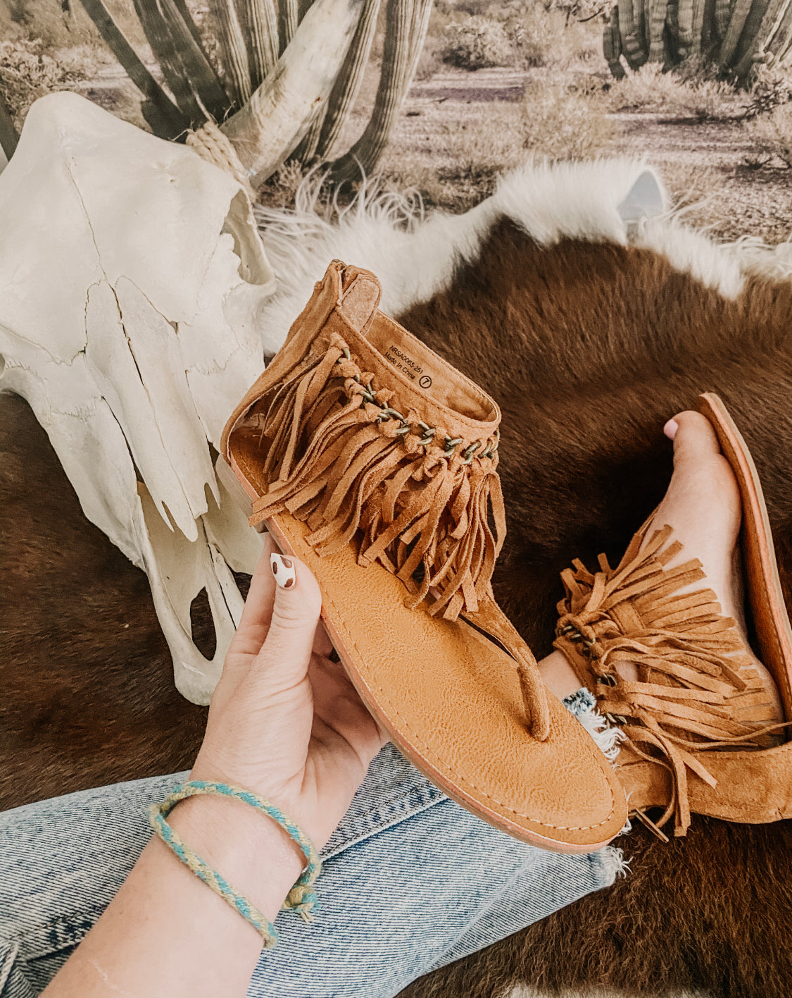 Fringe Is Life Sandals (tan) 2.0