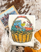 Cowboy Basket Easter Design (Youth Onesie/Tee)(cream)