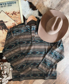 The Cowboys Geometric Pullover (brown tones)