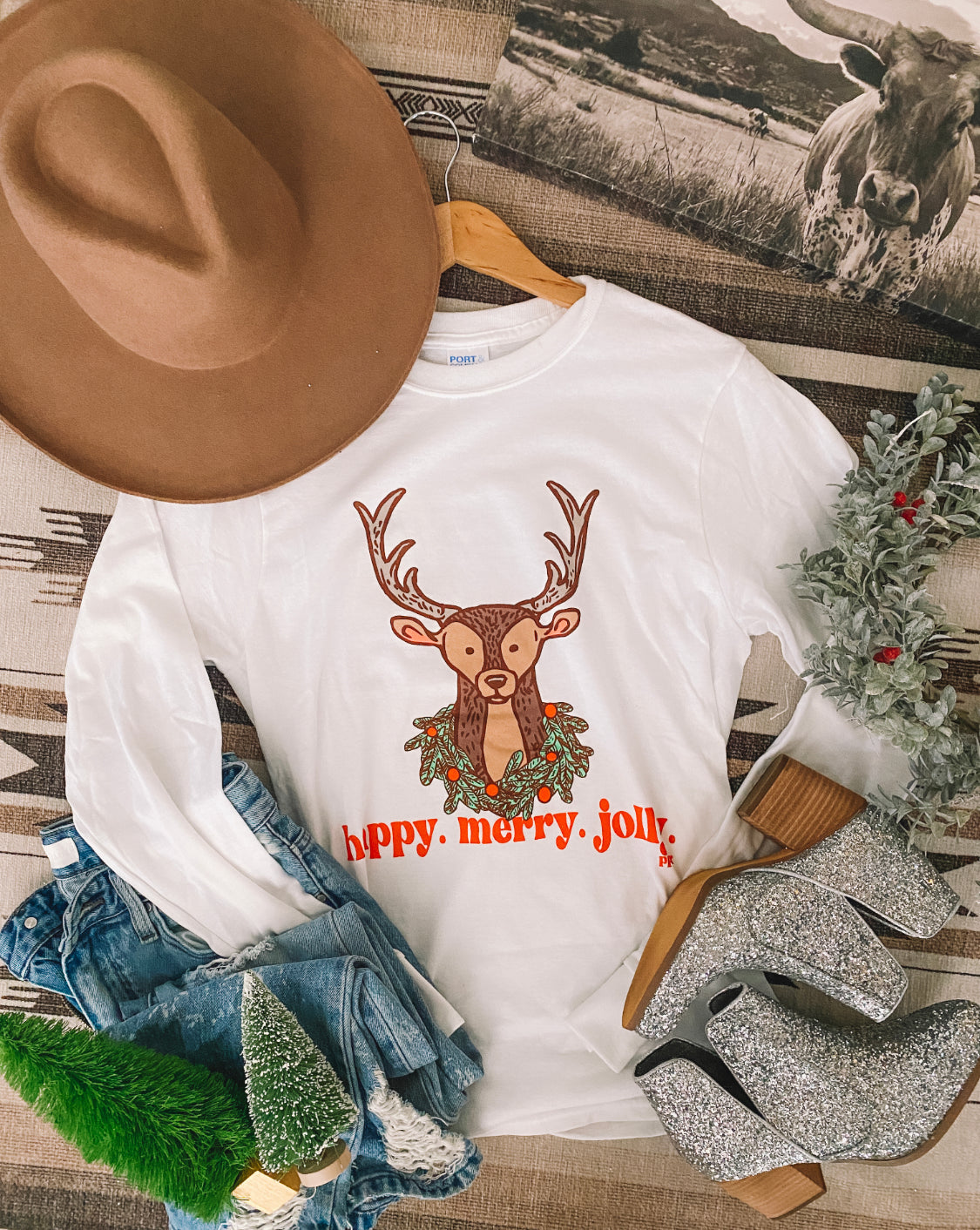 Reindeer Tee (long sleeve)
