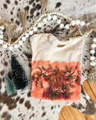 Tangled Highland Christmas Design Tee or Sweatshirt (cream) (Adult)